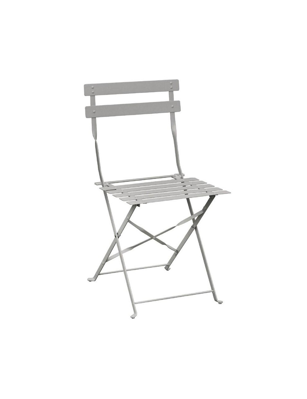 Chaise de terrasse en acier gris Bolero (lot de 2)