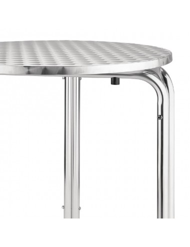 Table bistro ronde empilable aluminium Bolero 600mm