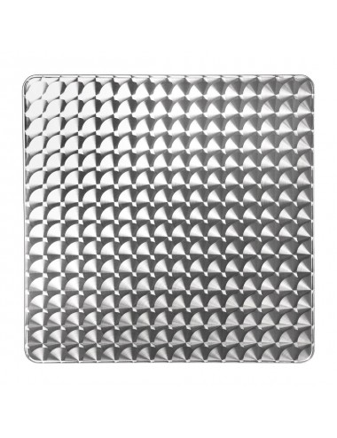 Table carrée empilable aluminium Bolero 600mm