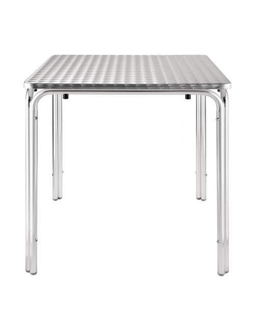 Table carrée empilable aluminium Bolero 700mm