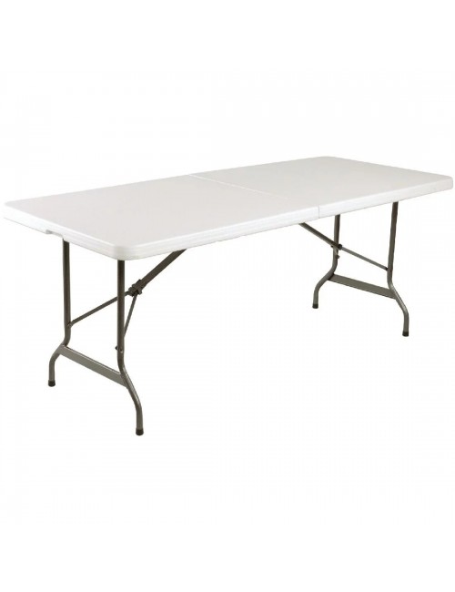 Table pliable au centre blanche Bolero 1829mm