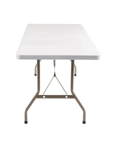 Table rectangulaire pliante blanche Bolero 1520mm