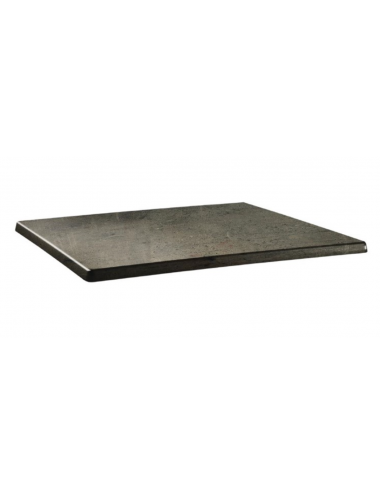 Plateau de table rectangulaire Topalit Classic Line béton 110x70cm